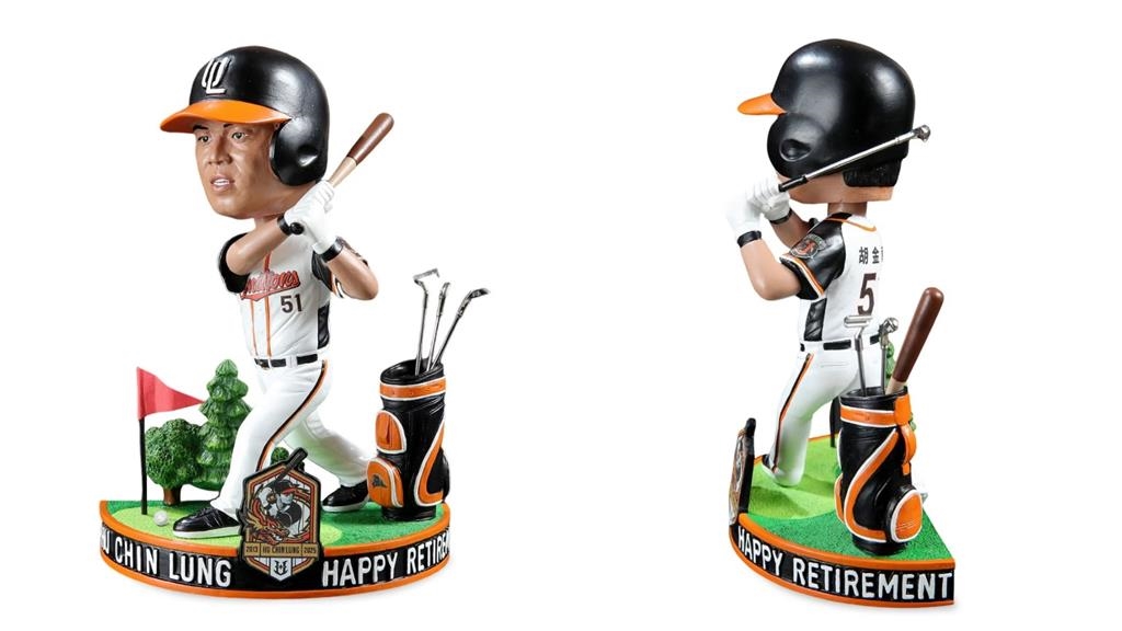 中職(影)／引退公仔變「高爾夫」選手！胡金龍曝「若沒返台可能留美打高爾夫」