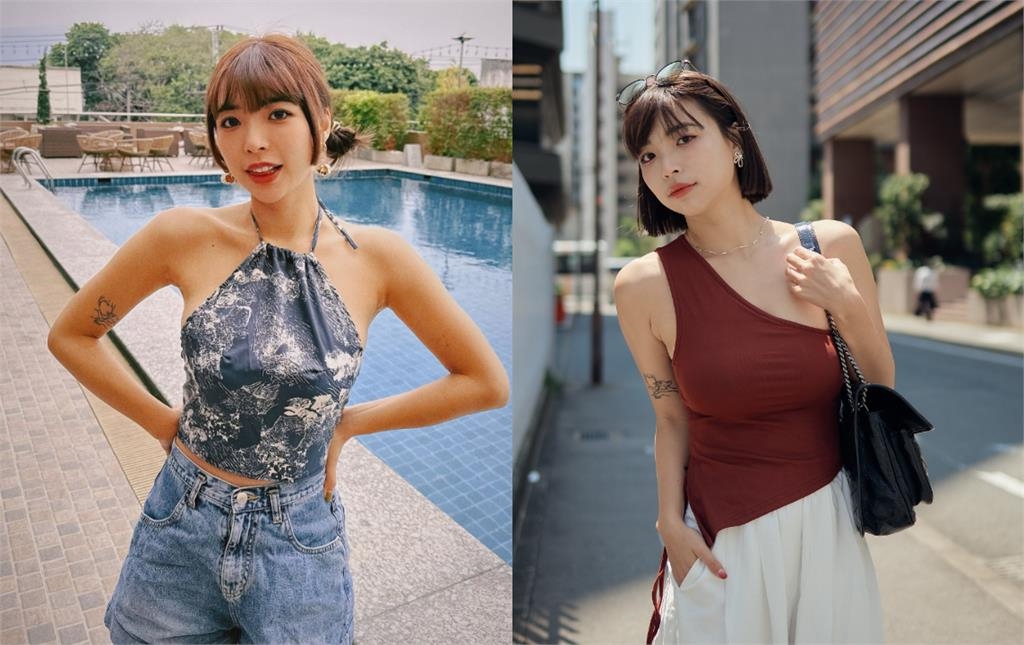 沖繩短髮辣妹「跪坐沙灘」波濤洶湧!竟是「台網紅阿圓」網驚:免費能看?