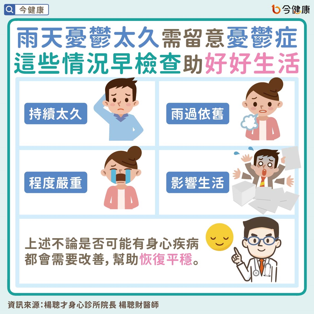 #楊聰財 #憂鬱 #憂鬱症 #雨天憂鬱 #雨天憂鬱症