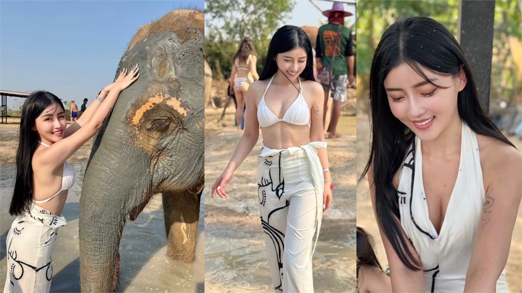 最美營養師高敏敏「泡湯猛喬比基尼」!一抬腿亮出「巨大溫泉蛋」網震:厲害…