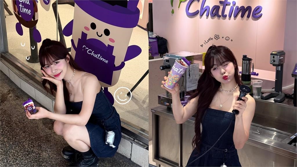 手搖正妹店員竟是李多慧！一彎腰「巨無霸海溝全洩出」解放上空畫面曝光