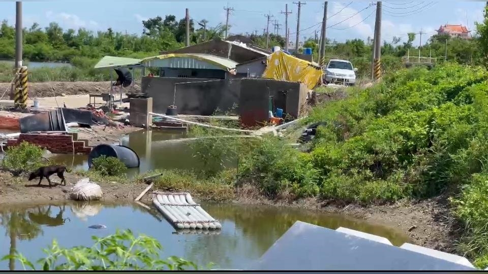 「十大神農」魚塭因丹娜絲滿目瘡痍　積極整備應對楊柳颱風