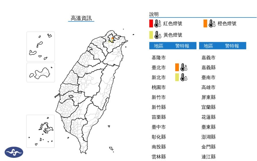 快新聞／熱炸！2縣市狂響高溫燈號　台北恐狂飆36度