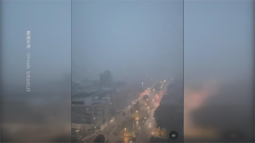 楊柳快閃高雄炸雨! 苓雅社宅淹水.楠梓店家冰箱吹翻