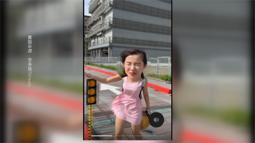 李多慧來台3年先喊"老鳥不怕颱風了"! 下一秒強風吹到懷疑人生