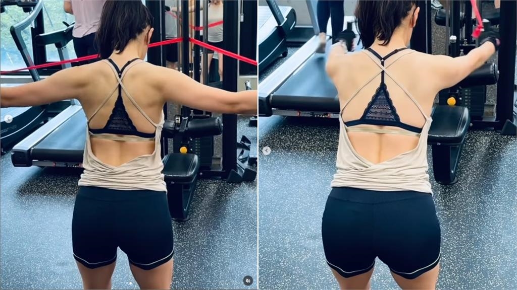 孫藝真拉舉下蹲「極限拉伸」肩帶險撐不住!健身房揮汗「43歲超狂體態」曝光