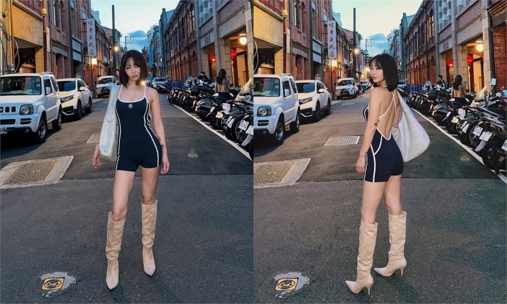 陳芳語曬大稻埕街頭辣照　一轉身「裸色領域全被拍」網暴動：太辣了！