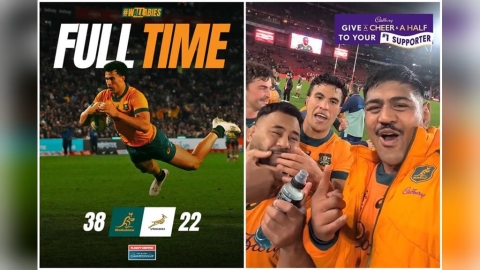 22比0遭逆轉!「橄欖球錦標賽」大驚奇 澳洲38:22擊退南非