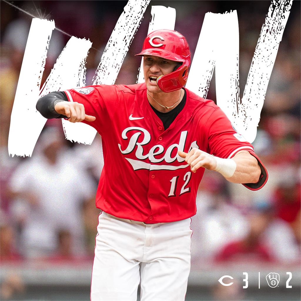 MLB(影)／釀酒人吞下8月第1敗終止14連勝！紅人海斯再見安打拒絕連三天被逆轉