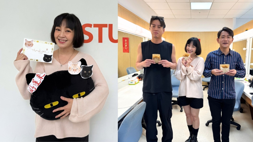 蔡燦得驚喜探班《好運來》特地穿初次拍攝戲服！陳家逵、吳東諺搞笑喊：靜怡靈魂回歸