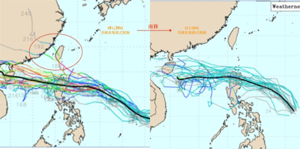 網傳雙颱共舞「直衝台灣機率」專家說了!準玲玲「登陸地點出爐」雨彈猛灌