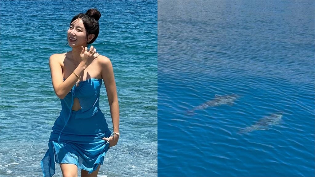 最強外掛安芝儇「海灘辣照」全曝光！胸前綁帶包不住「深溝狂炸」網：像AI…