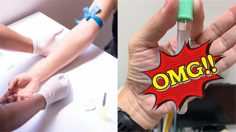 病患抽血「半管全是油」護理師也看傻！超真實1幕嚇壞網：不敢吃雞排了