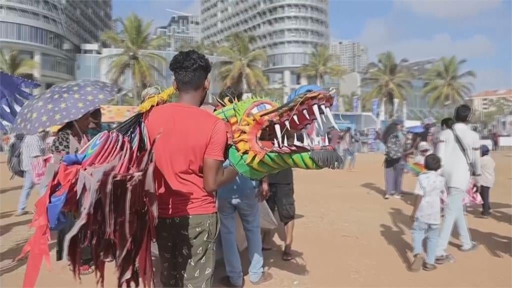 斯里蘭卡風箏節登場 逾25國家選手大秀創意