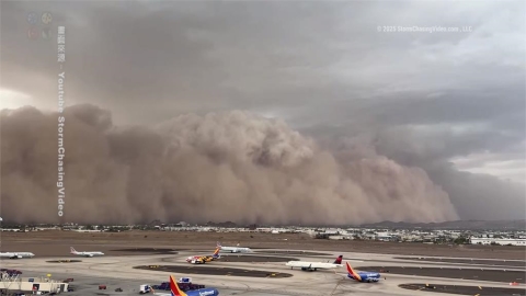 沙塵暴吞噬鳳凰城畫面曝 台積電晶圓廠無塵室排風面臨「黃沙」考驗
