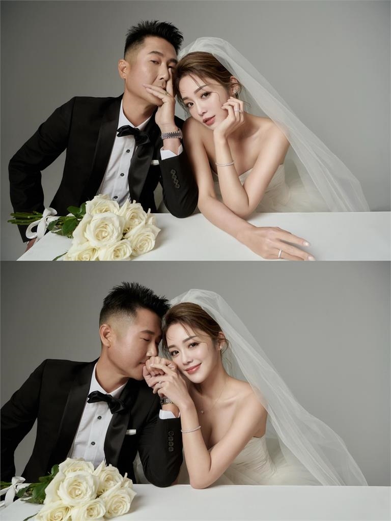 林千又博士老公「難得摘墨鏡」正面曝光!她曬婚紗照喊:終於幸福了