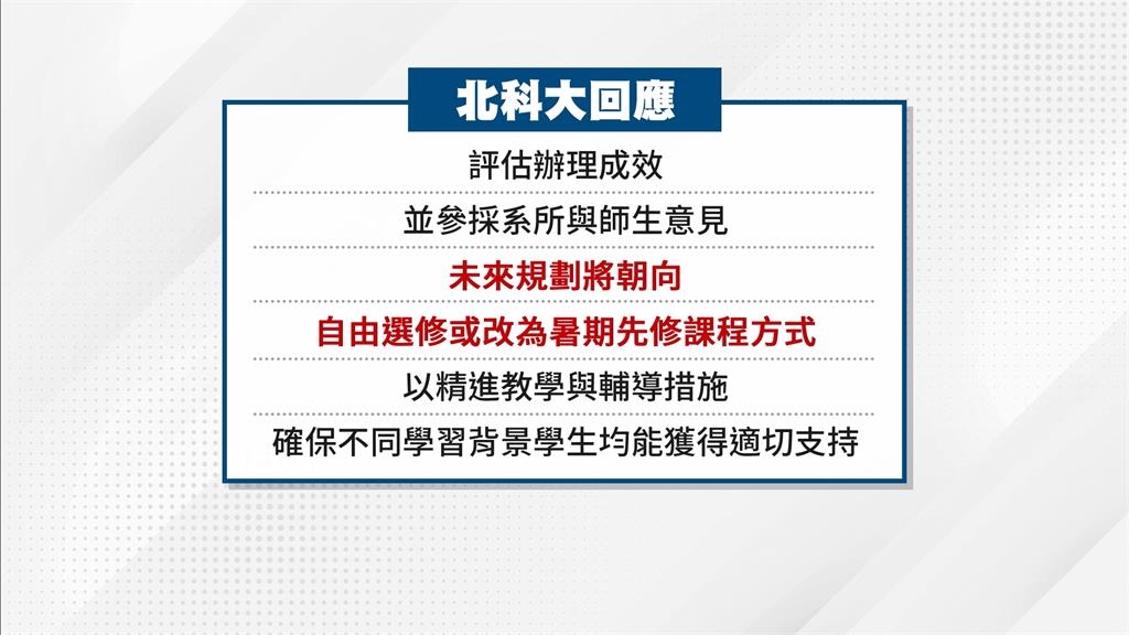  北科大開學前先數學測驗 新生怎麼看?