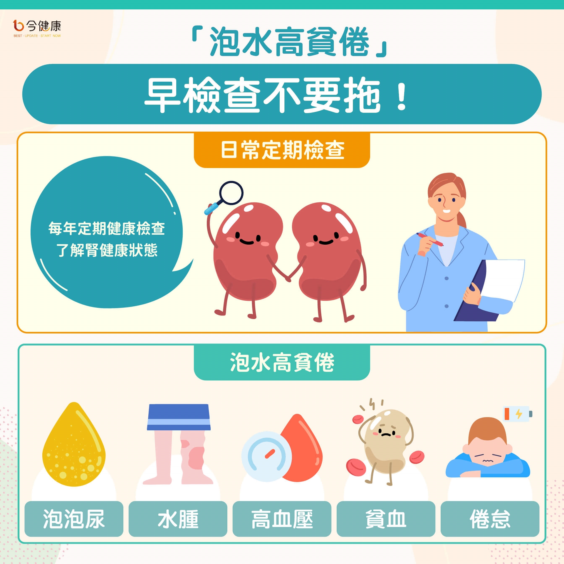 腎臟病、年紀大、還要防肌少症？醫教３招，吃好、動好、免煩惱！