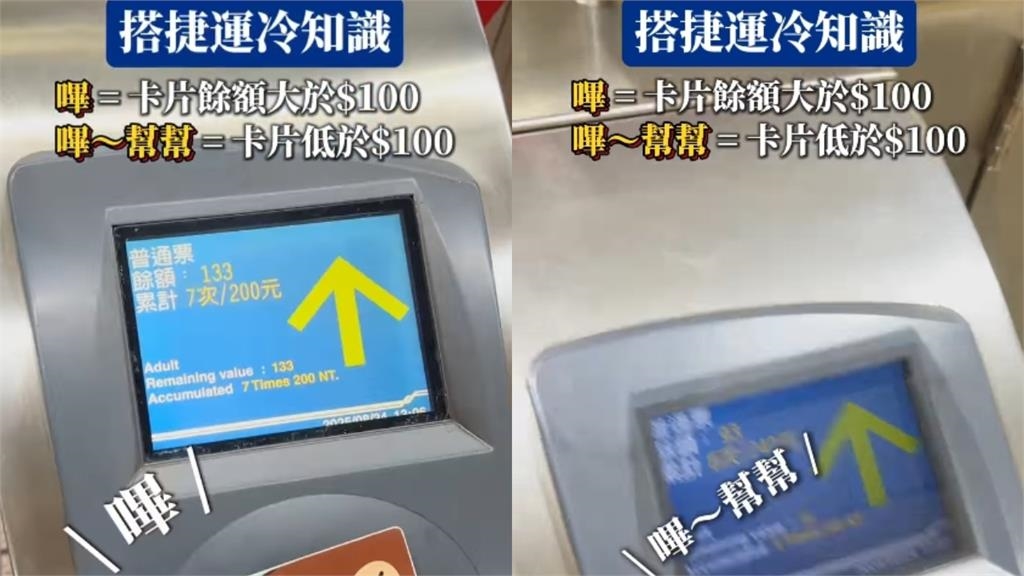搭北捷進站「刷出2種聲音」！達人揭「真相功能」全網驚：原來有這件事