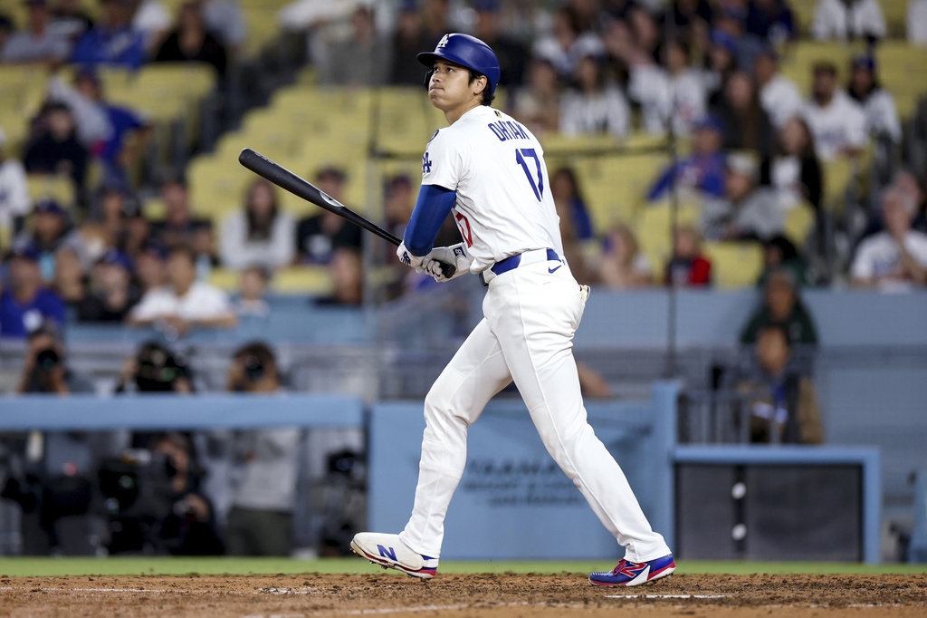 MLB(影)/大谷翔平「內角超大壞球」照樣出棒敲安!竟創下史上「這一稀奇紀錄」