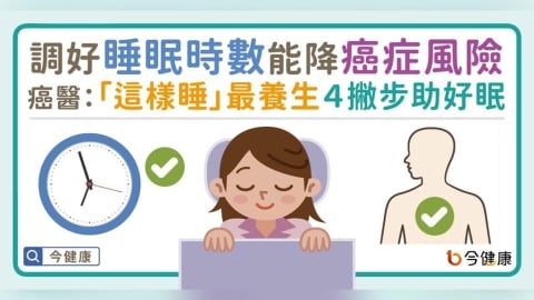 調好「睡眠時數」助降癌症風險！癌醫：「這樣睡」最養生，４撇步助好眠