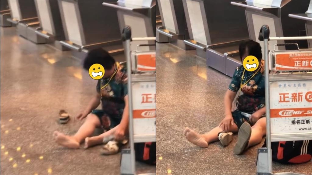 旗袍大媽行李超重不想付錢！急喊「帶救命藥回福州」…大鬧松機畫面曝光