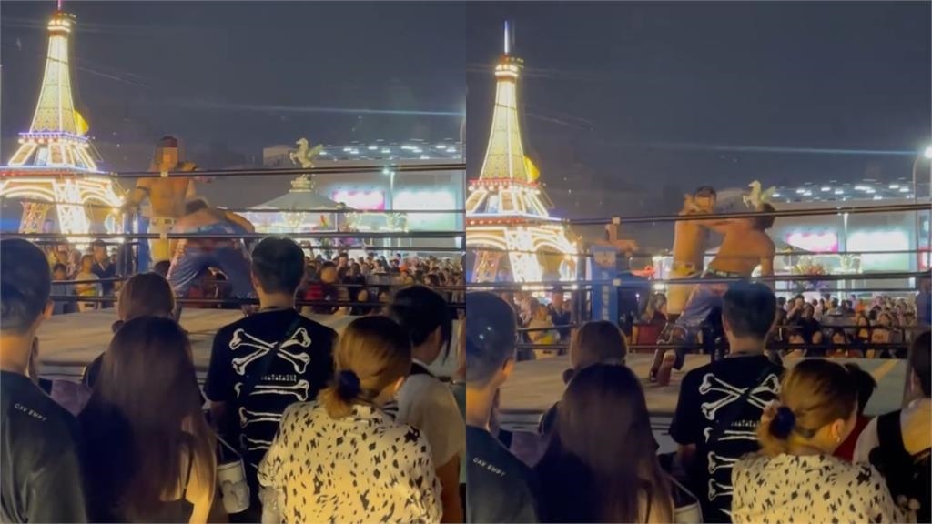 夜市驚見摔角賽「激烈肉搏戰」畫面瘋傳！「小孩站一排圍觀」網怒轟：超荒唐