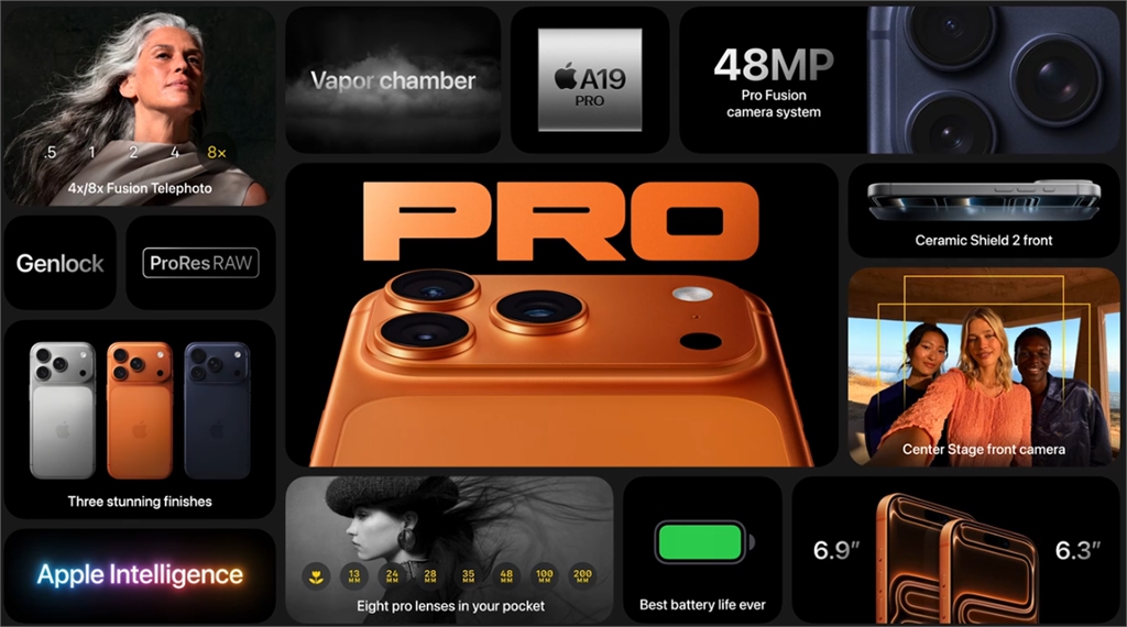 快新聞／蘋果發表會登場！iPhone17系列、最輕薄手機Air現身　本週五起預購