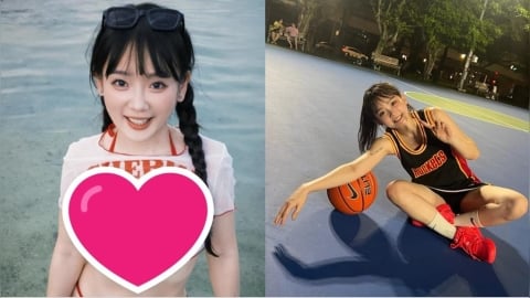 「籃球女神」海邊解放比基尼!綠島「櫻桃小丸子」燦爛甜笑畫面曝光