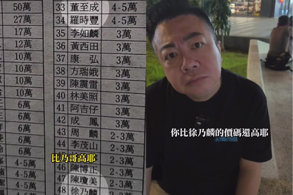 秀場價碼表瘋傳！董至成排名竟在「這天王」之前 本人親點「關鍵原因」網震驚