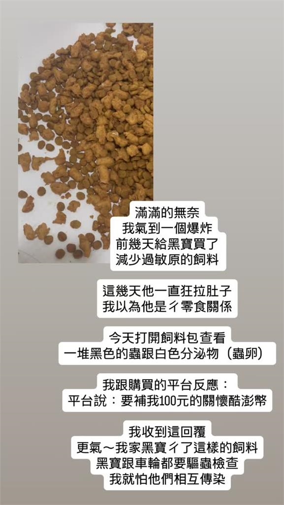 米可白愛犬狂拉肚子真相曝光!驚見「1景象」怒控平台遭冷回:只補償100元