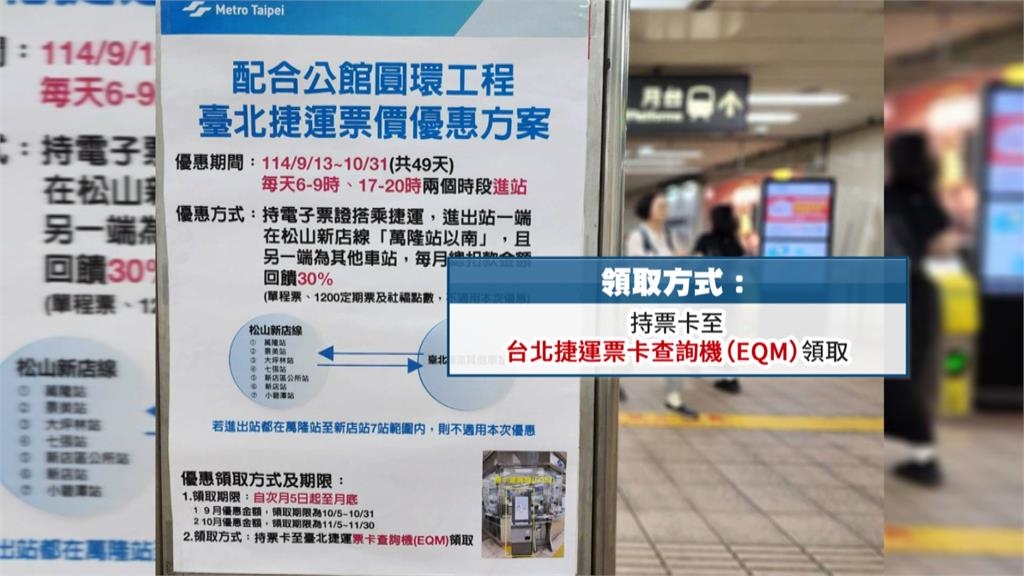 紓解公館圓環交通黑暗期　北捷推49天現金回饋案