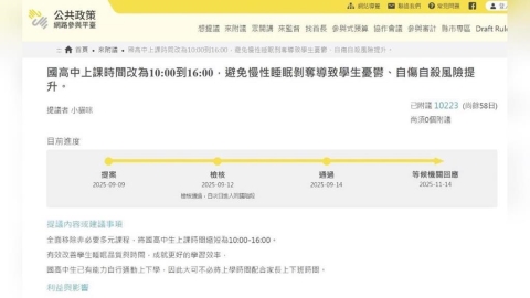 台灣學生太累？民眾提議國高中改「10點上課」　網友：支持