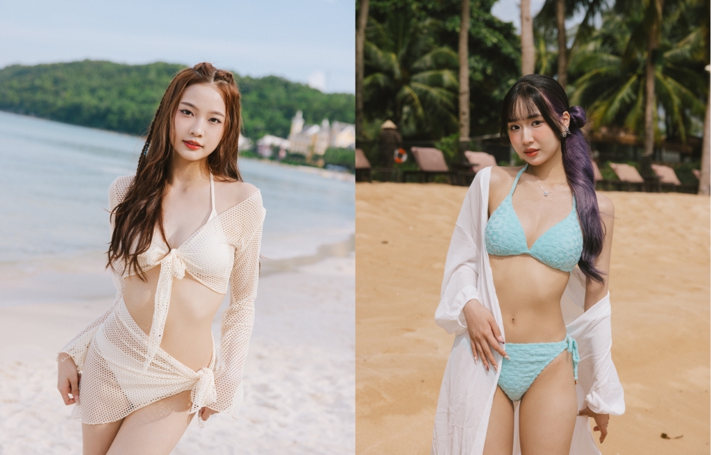 女團成員辣曬比基尼! 雙姝合體獻性感初體驗 她認「擔心會不好看」