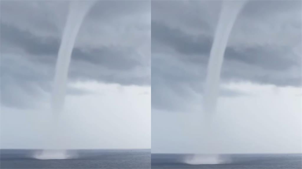 小琉球驚現「超巨水龍捲」破空劈海面！震撼畫面瘋傳網嚇壞：誰在渡劫？