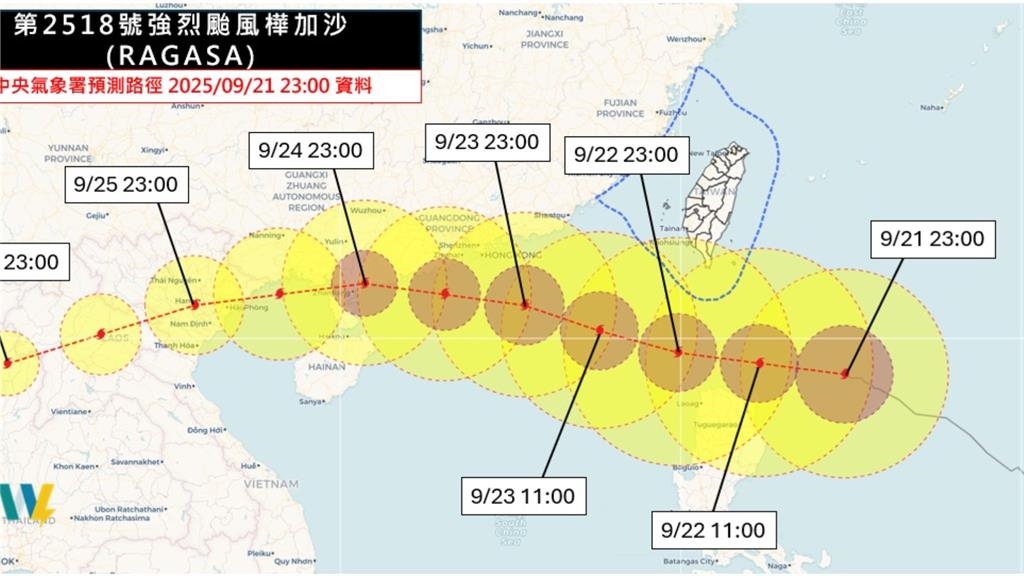 「怪物樺加沙」挾強風中午觸陸 專家示警「恐再升級」:雨勢變兇猛!