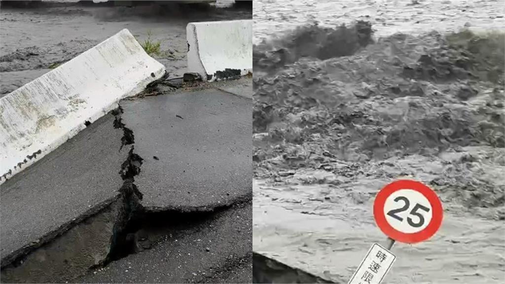 馬太鞍溪堰塞湖溢流「沖毀橋梁」!蓄水量達9100萬噸「等於一座南化水庫」