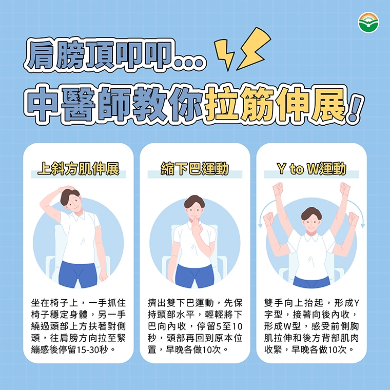 低頭族肩頸痠痛怎麼辦？ 穴位按摩搭配拉伸運動助緩解