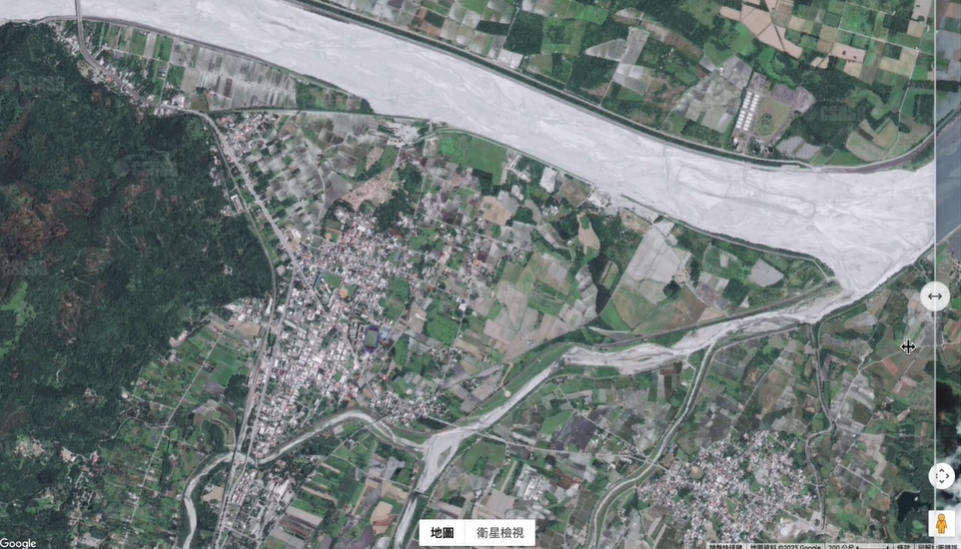 光復鄉洪災「最新衛星照對比」曝光！太平村逾50%被淹沒⋯宛如鋪上一層水泥
