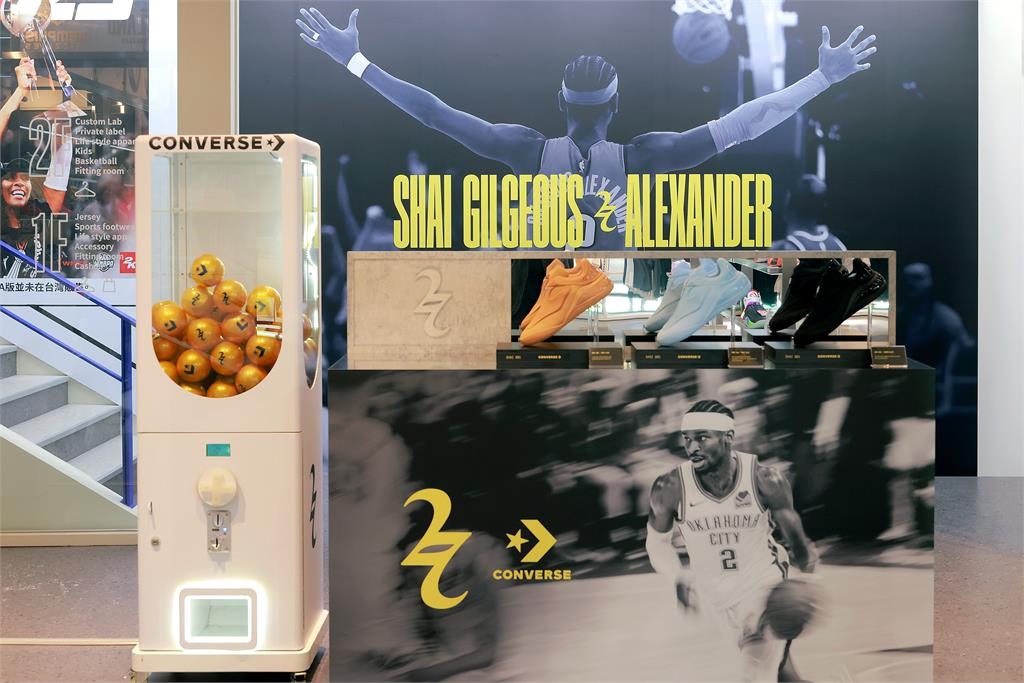 NBA／「SGA冠軍戰靴」台灣將開賣！台北東區赫見「超巨大球鞋」成打卡熱點