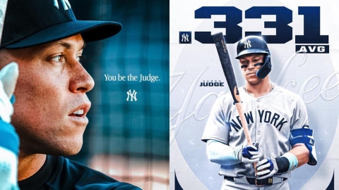 MLB(影)/這個不輸全壘打王!洋基法官「單季破50轟奪打擊王」創史上第一神紀錄