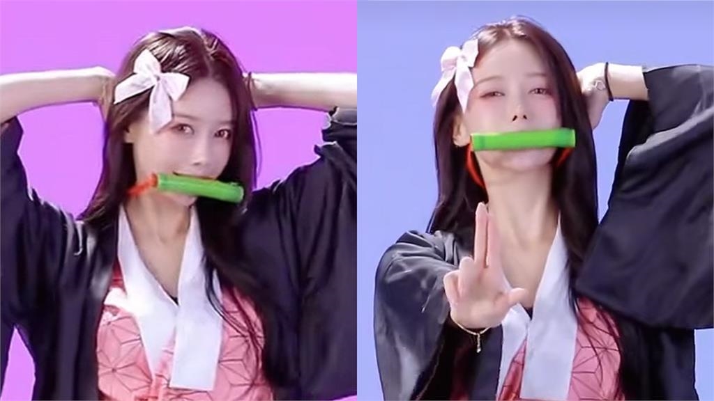 李雅英搞怪扮禰豆子跳《進巨》…15秒影片瘋傳網嗨喊：模仿沒叫妳超越！