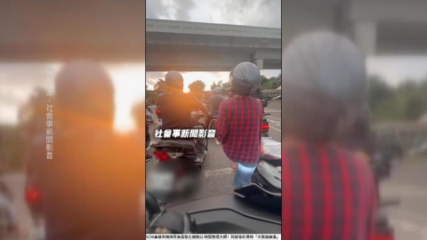 時間管理大師?等紅燈突下車 女騎士「大跳健康操」險錯過綠燈