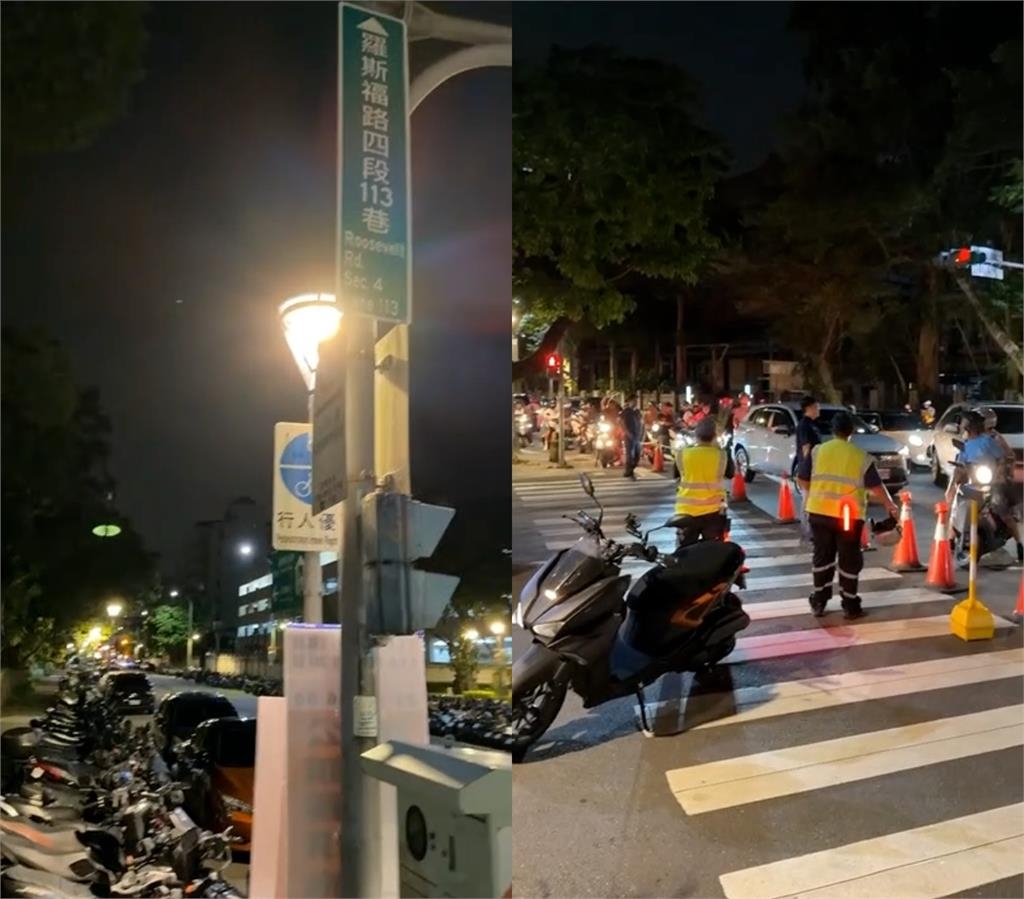 公館圓環拆除上下班塞爆!天橋「16字標語」開嗆蔣萬安…網怨:欺負文山新店人