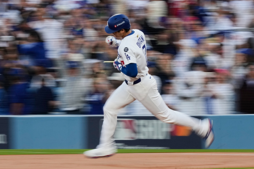 MLB(影)/大谷神力連2年季後賽首戰都開轟!擊球初速189公里狙擊紅人火球男