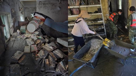 泥流沖毀「3萬本藏書」超人急搶救!災民是知名作家⋯拚命爬上二樓逃生