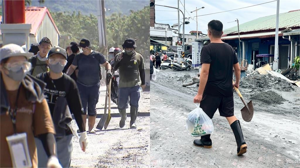 中秋連假5萬鏟子超人塞進光復 他曝災區「1現況」急喊:別帶小孩來教育!