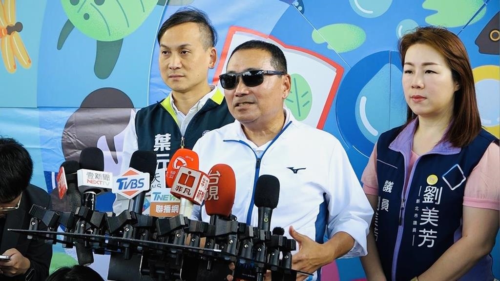 再向輝達揮揮手　侯友宜：歡迎落腳林口機捷A9站旁