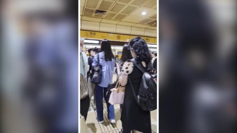 北捷台北橋站「異物卡門」停駛 又擠爆!千名乘客塞月台等接駁