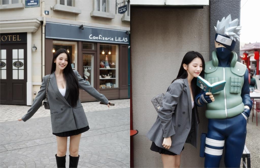 富士山前「超兇短裙妹」竟是蔡瑞雪！突認了「靠P圖」全場震驚：看不出